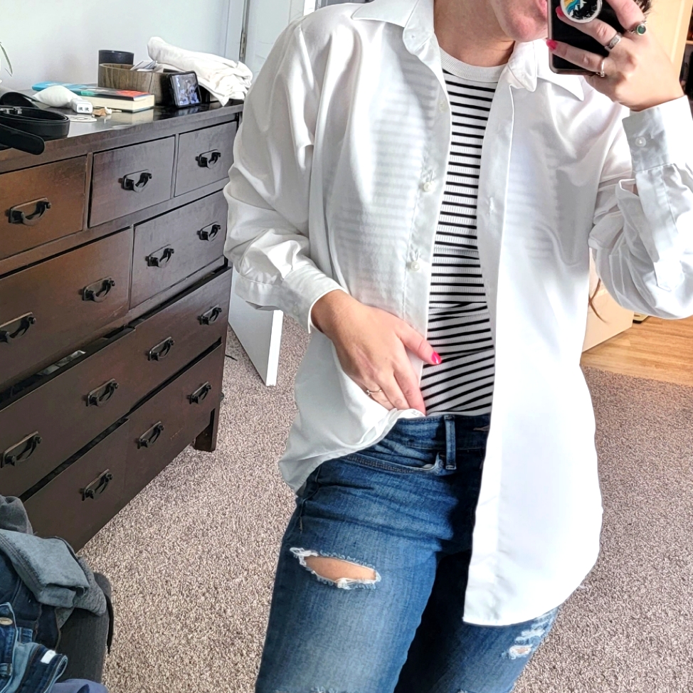 Basic White Button Down